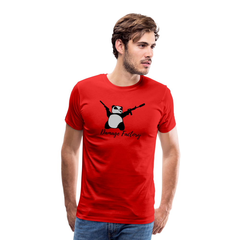 DF: Angry Panda Men's Premium T-Shirt - red