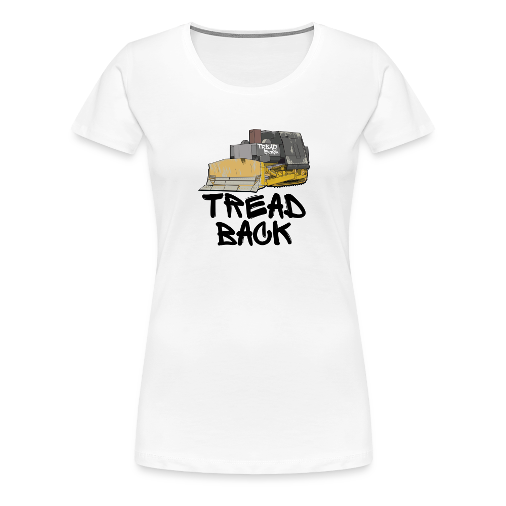 Tread Back - Women’s Premium T-Shirt - white