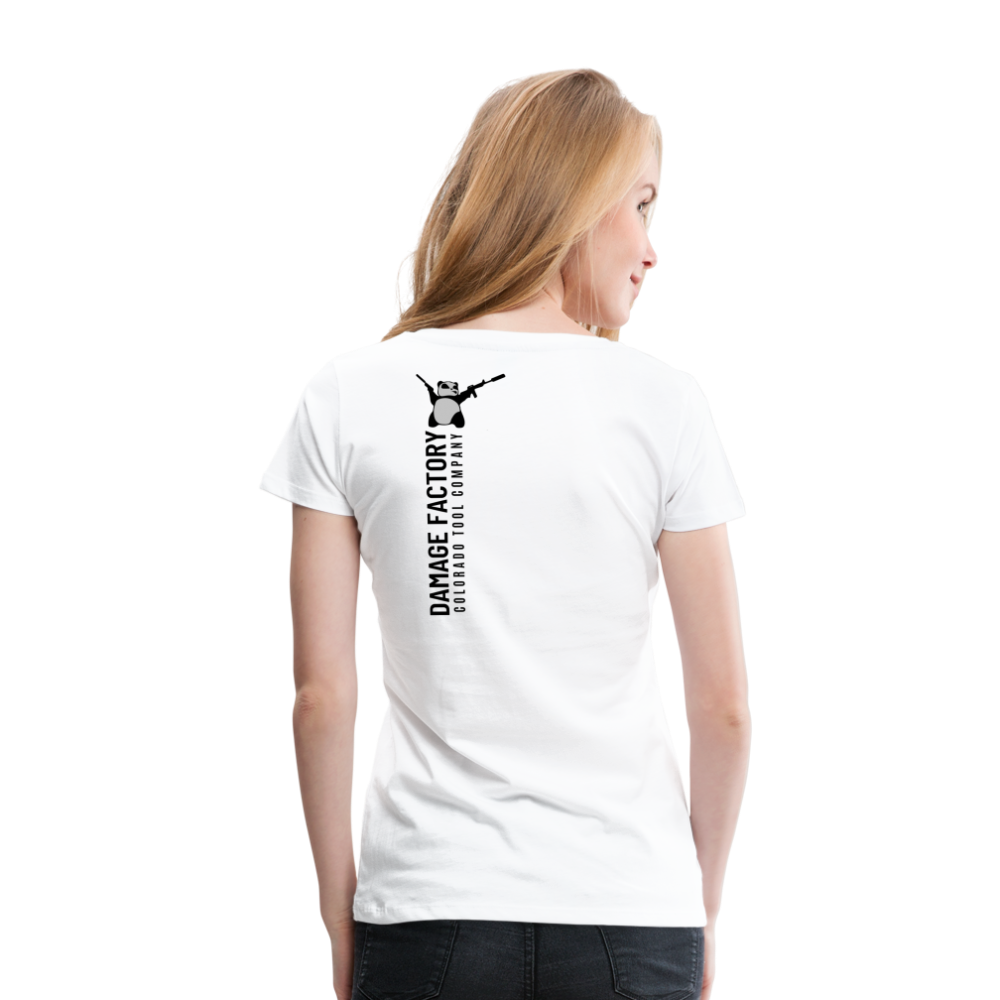 Tread Back - Women’s Premium T-Shirt - white