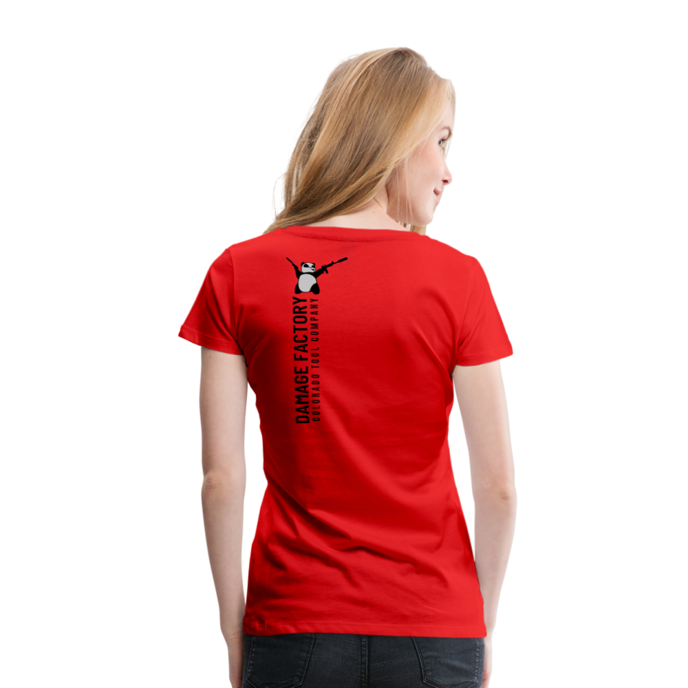 Tread Back - Women’s Premium T-Shirt - red