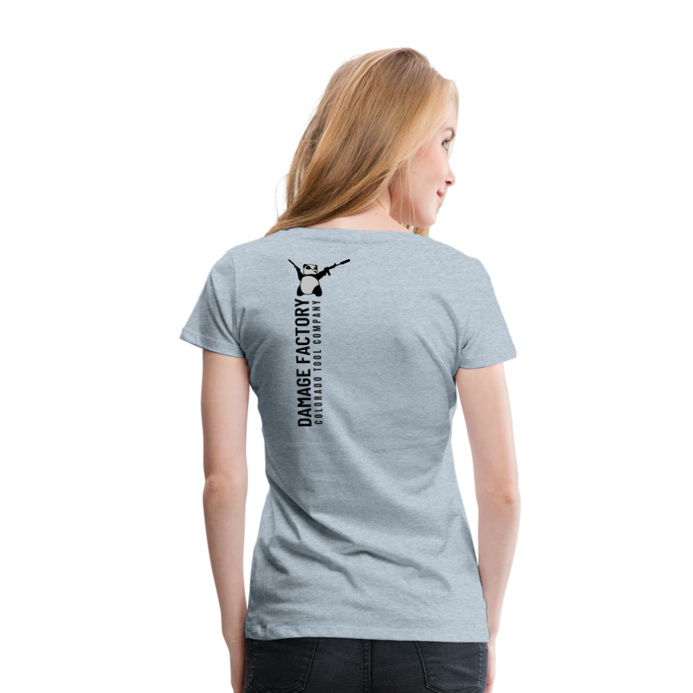 Tread Back - Women’s Premium T-Shirt - heather ice blue