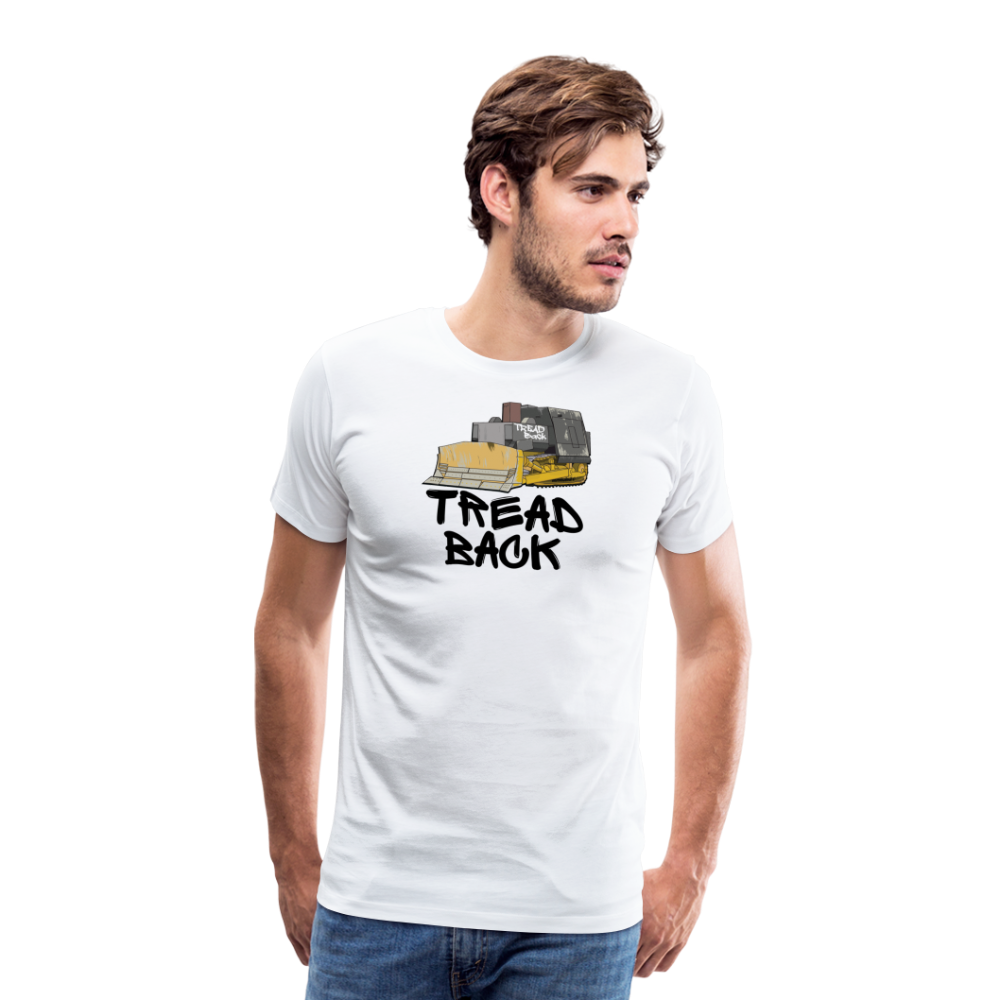 Tread Back - Men's Premium T-Shirt - white