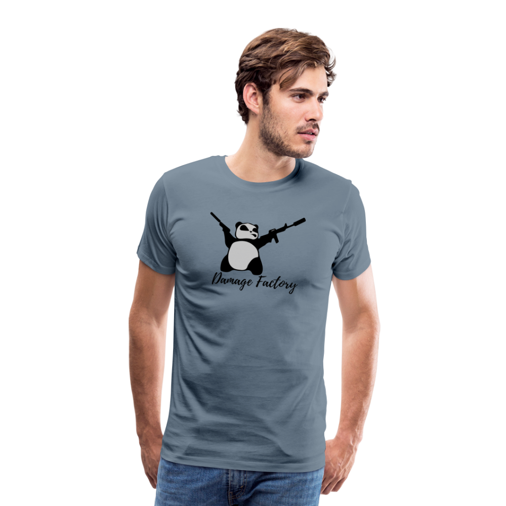 DF: Angry Panda Men's Premium T-Shirt - steel blue
