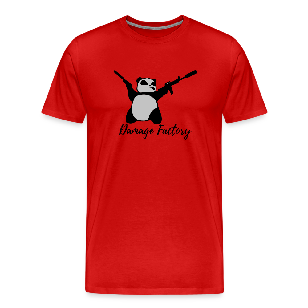DF: Angry Panda Men's Premium T-Shirt - red