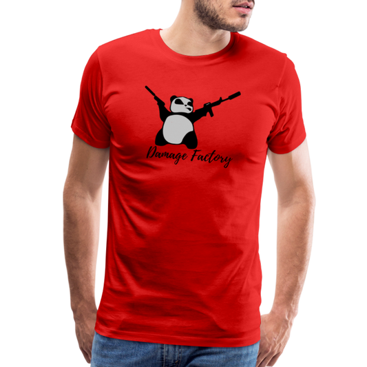 DF: Angry Panda Men's Premium T-Shirt - red