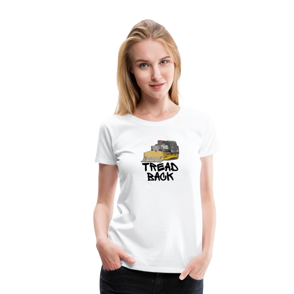 Tread Back - Women’s Premium T-Shirt - white