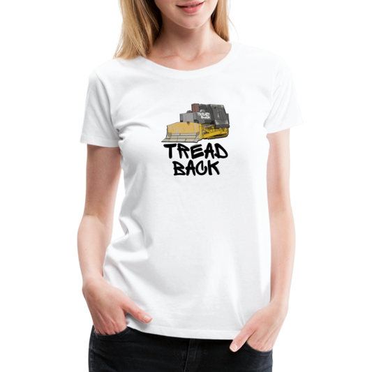 Tread Back - Women’s Premium T-Shirt - white