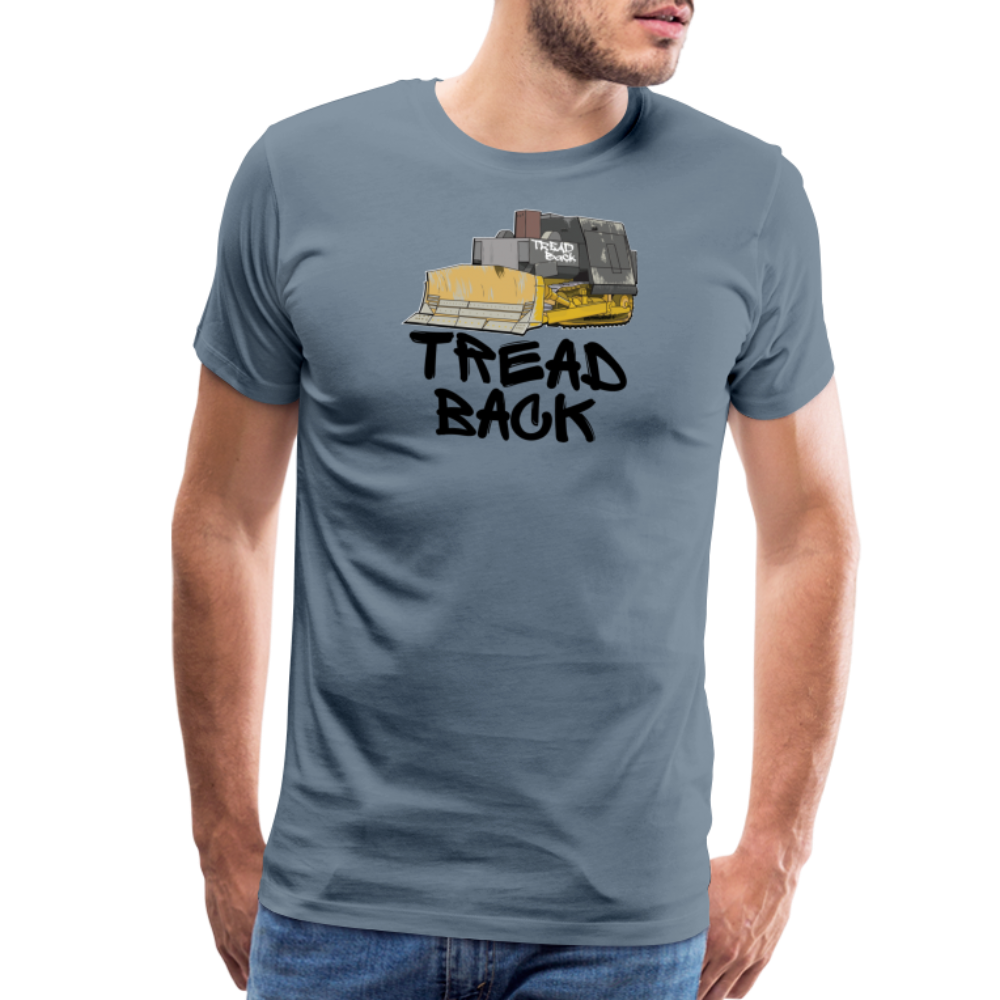 Tread Back - Men's Premium T-Shirt - steel blue