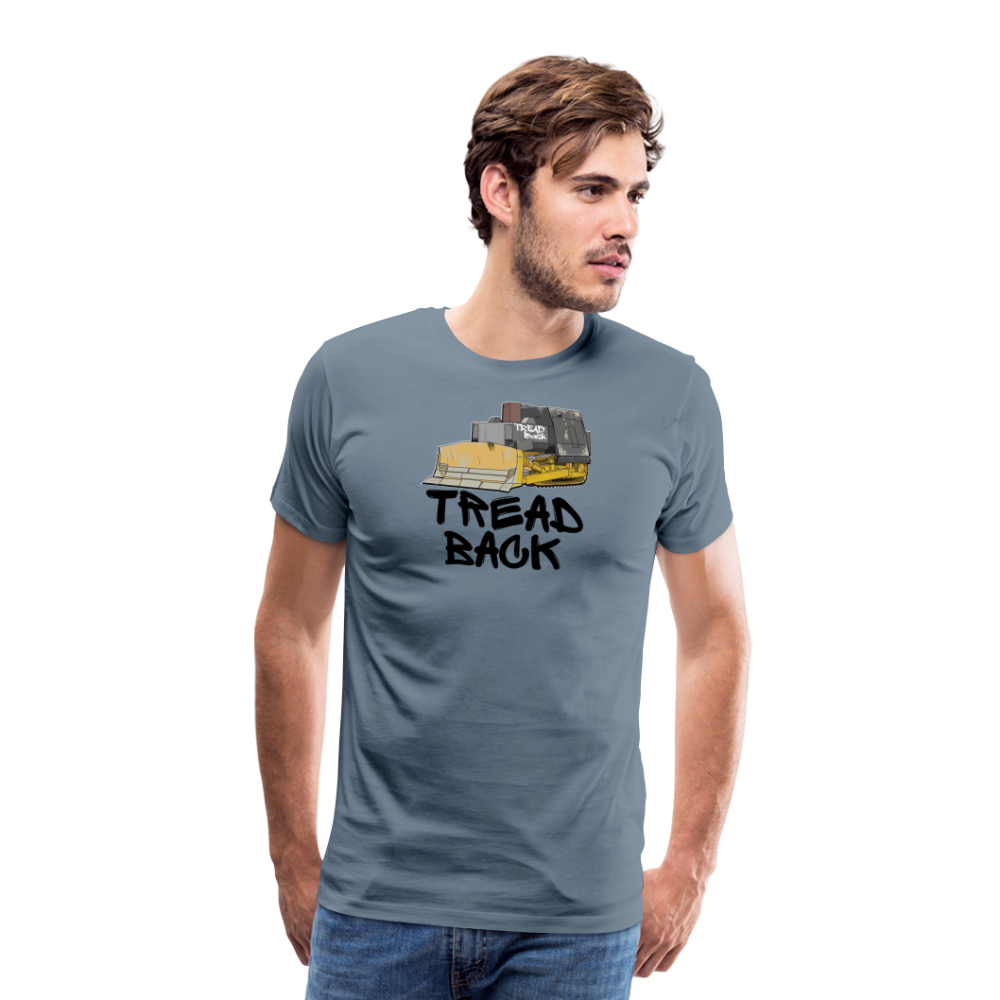 Tread Back - Men's Premium T-Shirt - steel blue